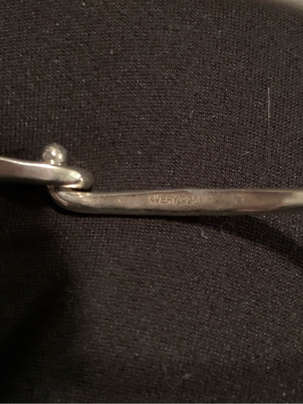 James Avery Silver Hammered Bangle Bracelet with Retired Adorned Dove Charm - Picture 3 of 4